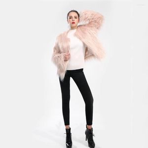 Pur 2022 Women Winter Vest Faux Women Jacket Mink Outer;