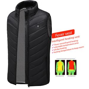 Heizung Jacken Elektrische Beheizte Weste Männer Frauen Heiße Weste Thermische Warme Kleidung USB Aufladbare Outdoor Winter JacketMen's