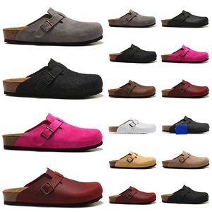 Boston Zoccoli firmati Sandali da uomo donna pantofole scorrevoli Soft Footbed Zoccolo pantofola Pelle scamosciata Cinturino con fibbia Scarpe Unisex Woody Outdoor