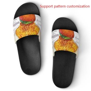 2023 Custom shoes DIY Support pattern customization slippers sandals slide mens womens triple black sports sneakers comfortable