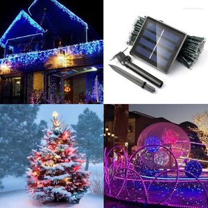 Strings Holiday Lights Led Solar Light String Outdoor Garden Park Landscape Courtyard Christmas Decorative