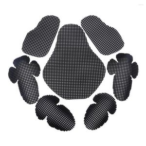 Motorcycle Armor 7 Pieces Black Motorbike Elbow/Back/Shoulder/Chest Protection Guards Body Protectors Racing Armours