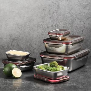 Dinnerware Sets Microwave Heating Lunchboxs Eco-Friendly Stackable Bento Box For Sandwiches Bowl Kids Adults Sandwich Salad