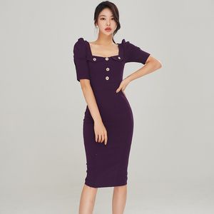 Arbeitskleider der Han-Ausgabe kultivieren die eigene Moral im langen Kurzarm-Party-Kleid 221006 der Modetasche Hip Care Women