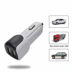 Supporta caricatore per auto USB a doppia porta 2A Doppio adattatore per auto sacchetto del opp per tutti i tipi di telefono cellulare