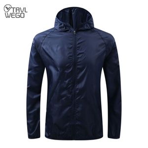 Jackets masculinos TRVLWEGO Campo de camping esporte Casaco de chuva Anti-UV Ultralight à prova d'água Bike Bicycle Windbreaker ao ar livre Homens 221007