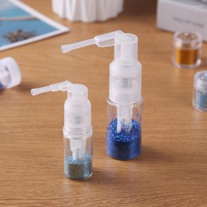 Lagerung Flaschen 14/35ML Tragbare Pulver Spray Flasche Leere Transparente Kunststoff Make-Up Talkum Lotion Container Reise Sprayer