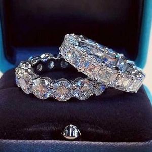 Ringi spigoloso in argento per donna Promise un regalo di gioielli da sposa da sposa