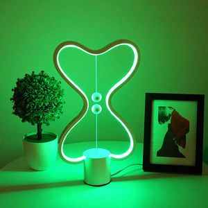 S Creative Design Balance Magnetic Table for Decoration Led Desk Slaapkamer Home Decor RGB Bedside Lamp 1008