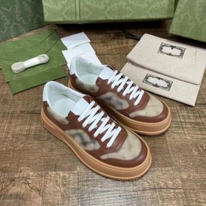 Luxus-Marken-FreizeitschuheLuxus-Neue Spitzen-Freizeitschuhe Neutrale Schleife Gummi-Plattform-Colorblock-Sneakers