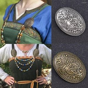 Broşlar Viking İskandinav Kalkanı Broş Pin Kadın Erkek Toka Toka Elbise Bağlantı Elemanları Eşarp Pelerin Klip Kostüm Mücevherat