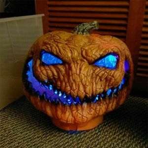 Other Event Party Supplies Halloween Pumpkin Ghost LED Lamp Lantern Light DIY Hanging Scary Candle Horror Props Home Decoration 221007