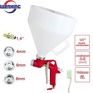 Spray Guns Wenxing Air Hopper Gun Paint Texture Strumento di pittura da parete a secco con 3 ugello 221007