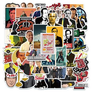 50st TV -serie Bättre ring Saul Stickers Bob Odenkirk Graffiti Kids Toy Skateboard Car Motorcykel cykelklistermärke Dekaler Partise