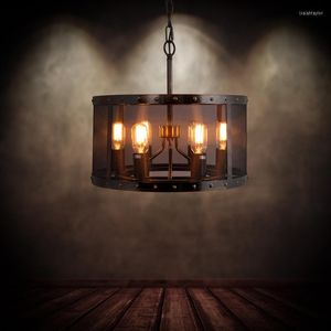 Lampade a sospensione Stile Loft Lampada retrò Luci a LED Creative 6 teste Lampen Vintage Industrial Iron Hanging Living Room Home Lighting