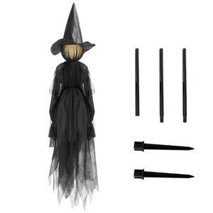 Other Event Party Supplies Halloween Decorations Outdoor Large Light Up Holding Hands Screaming Witches Scary Decor for Home Outside Yard Lawn 221007