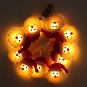 LED Strings Christmas Snowman lights battery Lights Xmas Fairy String decor for home new year Merry Party