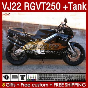 Fairings &Tank For SUZUKI RGV250 SAPC VJ22 RGVT250 RGV-250 VJ 22 1990 1991 1992 1993 1994 1995 1996 160No.111 RGV RGVT 250 CC RGVT-250 90 91 92 93 94 95 96 Fairing full black