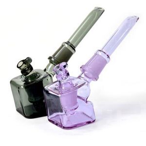 Bunte Pyrex dickes Glas Wasserpfeife Wasserpfeifen Kit Trockenkräuter Tabak Zigarettenhalter Filterschale Tragbare abnehmbare saubere Shisha Rauchen Joint Bong DHL