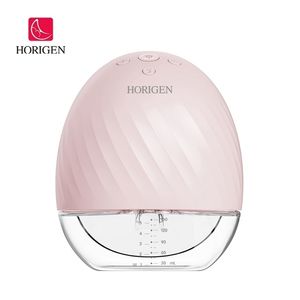 Breastpumps Horigen Wearable Breast Pump Portable Hands Free Electric Breast Pump for Breastfeeding with Silicone Flanges 150ml Milk Bottle 221007