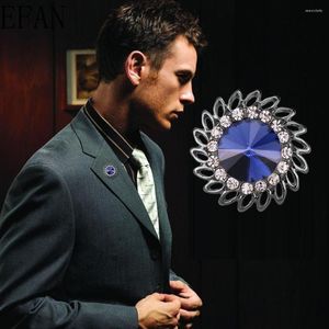 Brooches Crystal Star Rhinestone Sunflower Brooch Pin For Men's And Women's Top Suit Shirt Collar Pins Accessories