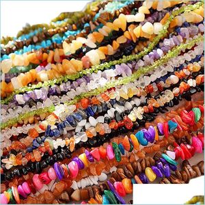 Jade 5-8Mm Natural Stone Loose Beads Form Chip For Christmas Gift Diy Necklace Bracelet Jewelry Making 228 D3 Drop Delivery 2021 Bdeho Dhfbv