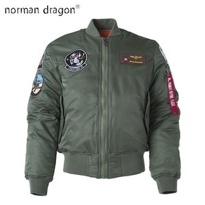 Giacche da uomo Spessore invernale Bomber Flight Ma1 Giacca ricamo polare elegante streetwear fodera trapuntata piumino letterman per uomo 221006