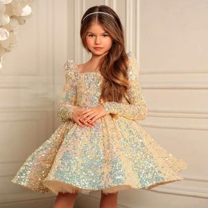 Abiti da ragazza Splendido vestito da bambino per ragazze Abiti eleganti per feste di compleanno Cerimonia di apertura Prom