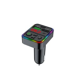 Adattatore di alimentazione per caricabatteria per auto F18 Trasmettitore FM Ricevitore audio Lettore MP3 3.1A 2 Kit vivavoce 5.0 a ricarica rapida USB