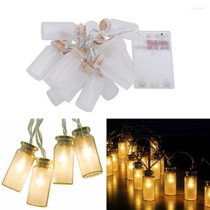 Barattolo di vetro con stringhe con 20 luci a batteria a LED bianche calde alla moda per la decorazione di Halloween per feste di Natale all'aperto