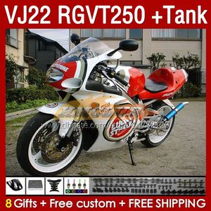 Tankmässor för Suzuki RGV250 VJ 22 RGVT250 RGV-250 SAPC VJ22 90 91 92 93 94 95 96 160NO.74 Vit Lucky RGVT RGV 250 CC RGVT-250 1990 1991 1992 1993 1994 1995 1996 Fairing