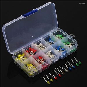 200pcs 3V 20mA Colorful Diodes Universal 3mm LED Light Assorted Kit Red Green Blue Yellow White DIY LEDs Diode Set