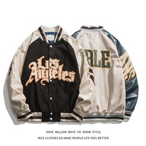 Damenjacken Patchwork Frühling Herbst Sticker Baseballjacke Mantel Männerpaar Bomber Unisex Freund Style Varsity HipHop Street 221007