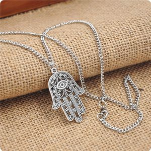 Hamsa Hand Necklace Hand of Fatima Spiritual Yoga Buddha Evil Eye Pendant Witch Jewelry Women Gift Necklaces Jewelry