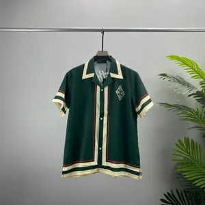 Polo da uomo Plus Tees Girocollo ricamato e stampato abbigliamento estivo in stile polare con puro cotone da strada 21sed