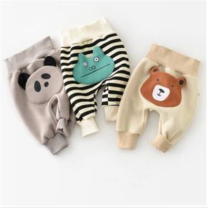 Pantaloni per bebè autunnali Cotone 3D Cartoon Leggings a vita alta Pianta PP ispessita GC1679