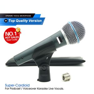A Sınıfı Kaliteli Profesyonel Kablolu Mikrofon Beta58A Süper Kartoid Beta58 Karaoke Canlı Vokal Performans Aşaması için Dinamik Mikrofon