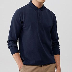 Herren-Poloshirts 0.2 Herren-Poloshirt aus Krokodilleder, langärmelig, Baumwolle, lässig, modisch, normal, für den Sommer