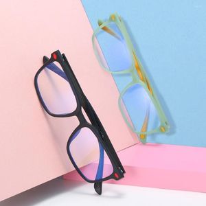 Okulary przeciwsłoneczne dla dzieci okulary komputerowe prostokątne oprawki do okularów Anti-blue Ray elastyczne TR dzieci okulary korekcyjne ramki dla dziewczynek chłopców