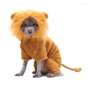 Hundkl￤der husdjurskl￤der katt tecknad lejon tiger zebra leopard outfit halloween cosplay hoodie kostym h￶st vinter festkl￤der