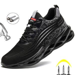 Boots Work Safety Steel Toe Shoes Men Sneakers Indestructible For Cap Male 221007