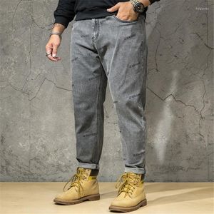 Pantaloni da uomo Sezione moda uomo 2022 Casual Uomo Estate Long Skate Board Stright Pocket Plus Size Jeans Z819