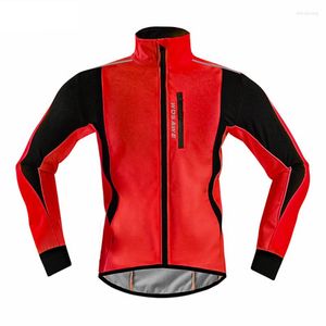 Rennjacken Wosawe Radfahren Jersey winddicht wasserdicht reflektierender Streifen Polyester Sport zum Reiten Motorräder Skifahren