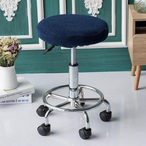 Chair Covers Thicken Bar Stool Cushion Protector For 12-15 Inch Dia Round - Breathable Anti-slip Comfortable Dirt-proof