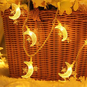Strings 3M/1M LED Star And Moon String Lights Fairy Christmas Wedding Decoration Battery Operate Twinkle