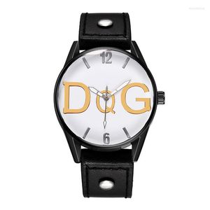 Wristwatches Men's Watch Reloj Hombre DQG Brand Men Fashion Sport Leather Band Quartz Business Wristwatch Relogio Masculino