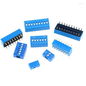 Schalter 5PCS Blue Slide Type Modul 1 2 3 4 5 6 7 8 10 12PIN 2,54 mm Position Weg DIP Pitch Toggle Snap Dial