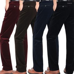 Men's Pants Men's Arrival Mens Fashion Elasticity Corduroy Trousers Autumn Winter Casual Loose Full Length Plsu Size 30 31 32 33 34 35