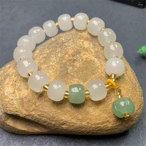 Strand Women's Fashion Gold Silk Jade Bracelet Wholesale Gem Light Old Shaped Beads Dongling Pumpkin National Style