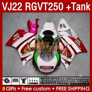 OEM Fairings & Tank For SUZUKI RGV250 SAPC VJ22 red dark RGVT250 RGV-250 VJ 22 160No.140 RGV RGVT 250 CC 90 91 92 93 94 95 96 RGVT-250 1990 1991 1992 1993 1995 1996 Fairing